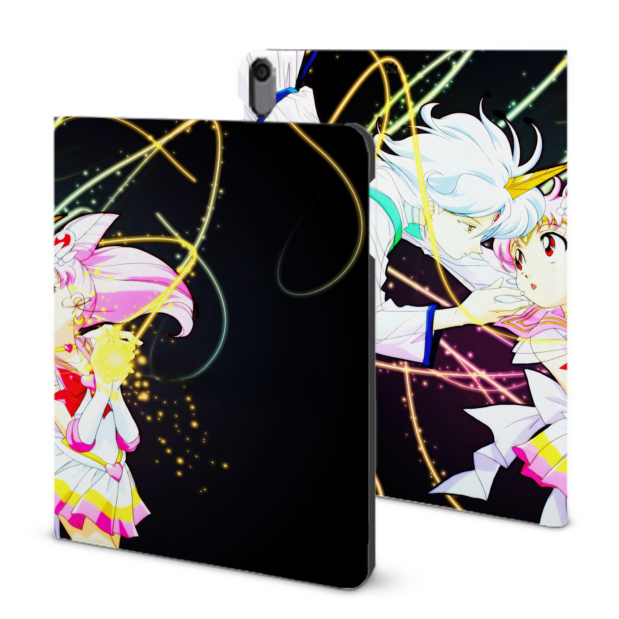 （画像用） 美少女戦士セーラームーン Sailor Moon IPad ケース ブック型 PUレザー TPU 耐衝撃 軽量 薄型 ペン収納なし 全面保護 IPad 各モデル対応